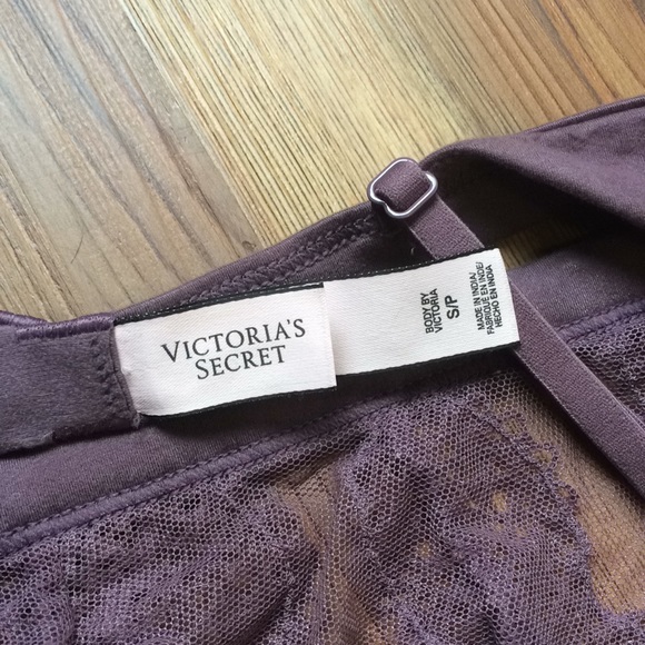 High neck lace and mesh bralette - Picture 3 of 3